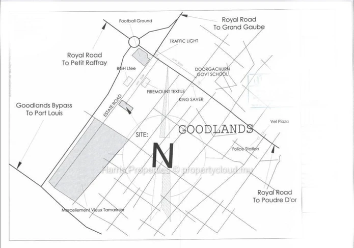 Terrain commercial de 1997m2 à vendre à Goodlands