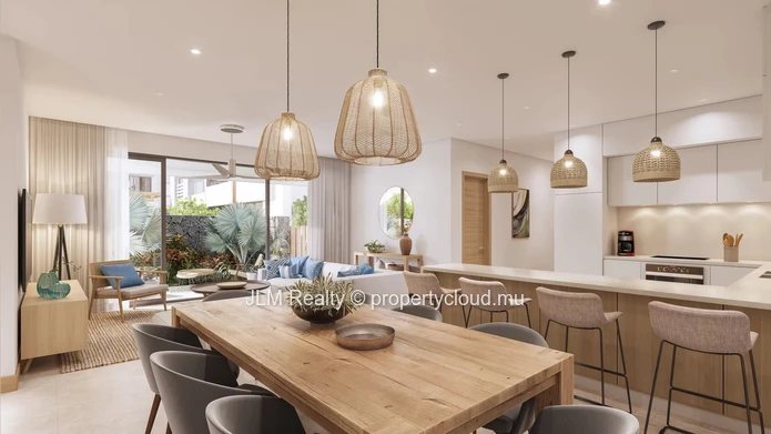 Contemporary Apartment with Terraces for Sale Near the Lagoon in Grand Baie, Mauritius