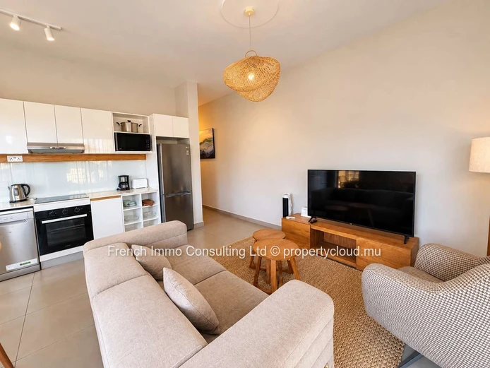 Superbe appartement 2 chambres a la residence one bay de pereybere , piscine privative et commune 