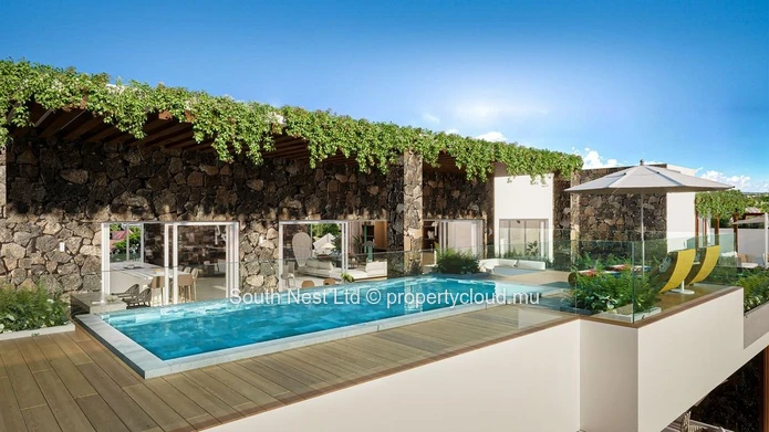 Penthouse avec piscine privée et vue imprenable sur la mer