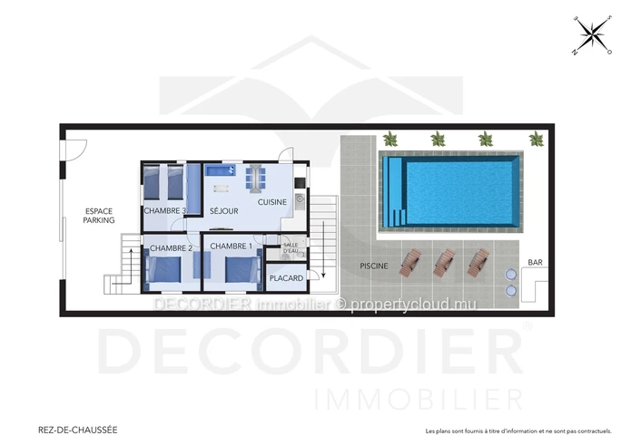 Appartement à louer à Pereybere