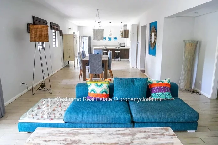 Appartement meublé 3 chambres avec jardin à Tamarin