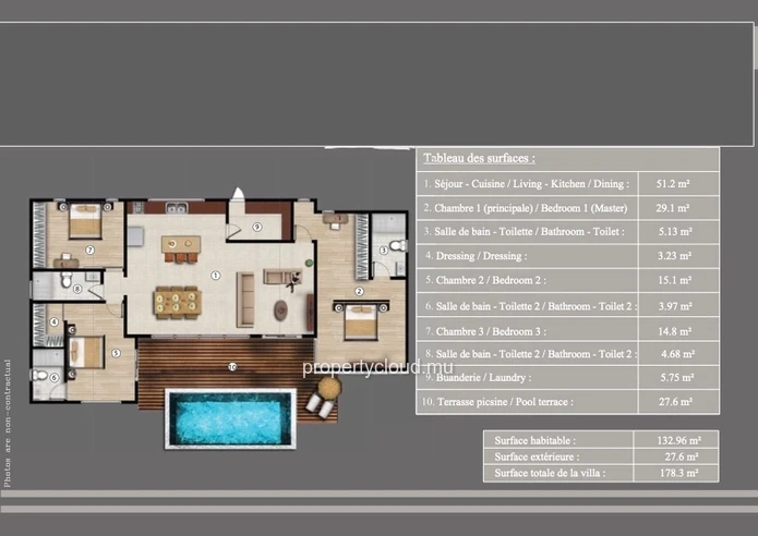 For sale a program of 16 new villas, exclusive sale to Mauritian citizens only, in a quiet and residential location i...
