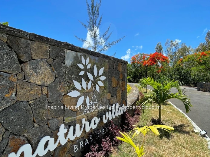 Palm-fringed 641 sqm Gated Walled Lot at Natura Villas, Bras d'Eau