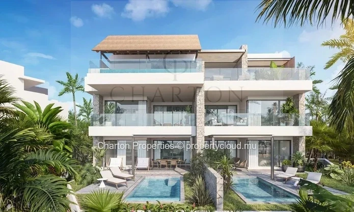 Penthouse de 3 chambres avec piscine privative et vues panoramiques sur le lagon et le Morne