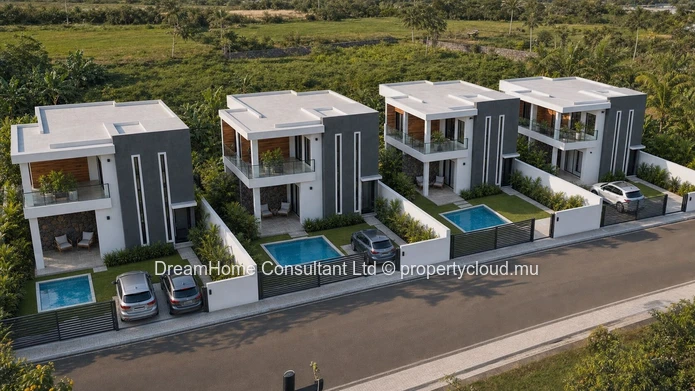 Modern 4-bedroom villa with private pool in the heart of Grand Baie