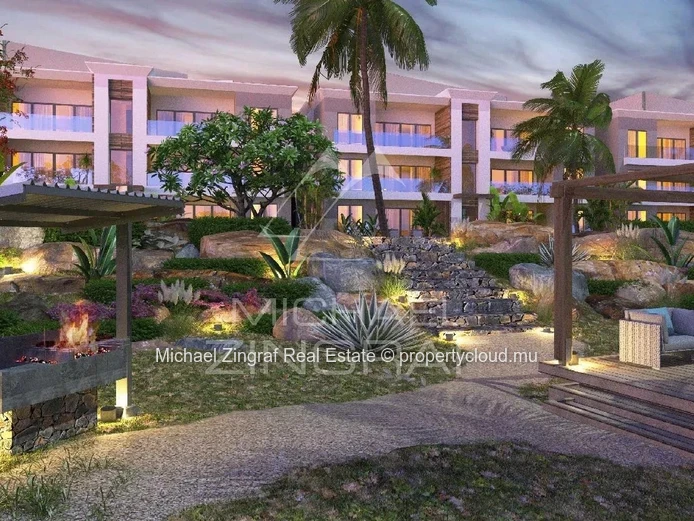 Élégant Appartement avec Vue sur les Jardins et la Piscine – Grand Baie