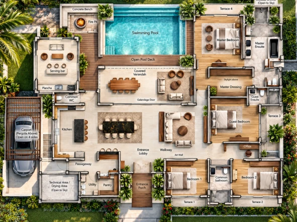 4 Bedroom Villa