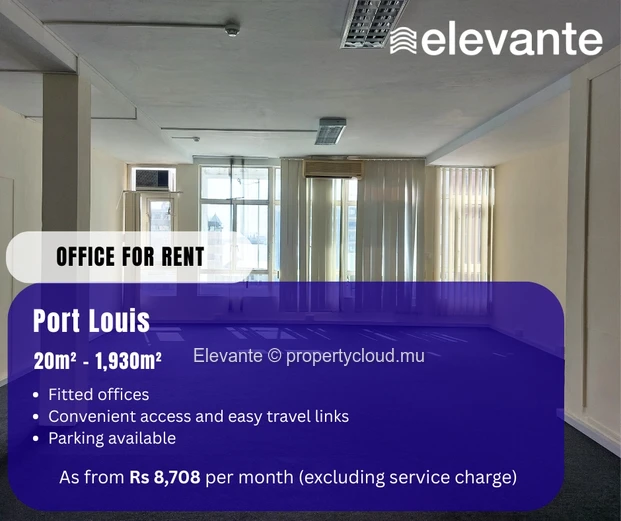 Office spaces available in Port-Louis