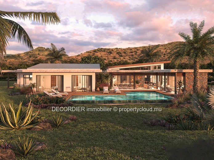 Contemporary and refined villa, located in a residence accessible to foreigners