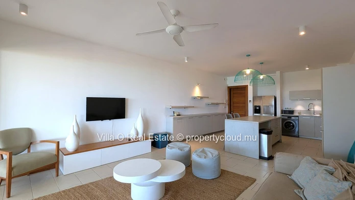 Breathtaking view from this beautiful apartment in a waterfront secure residence, with a lovely pool on the deck amid...