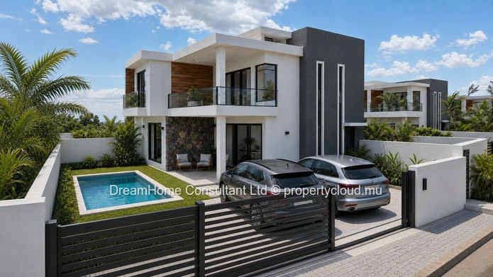 Modern 4-bedroom villa with private pool in the heart of Grand Baie