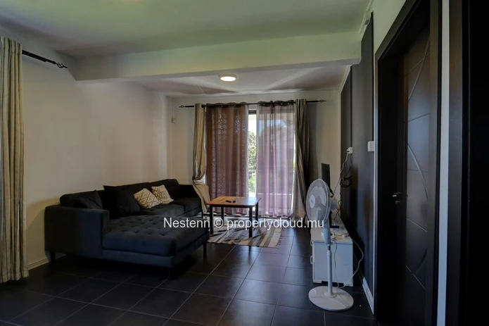 2-bedroom duplex with private pool close to bus stops.
