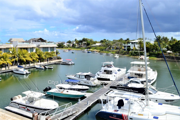 Vue imprenable sur la marina et l'océan.