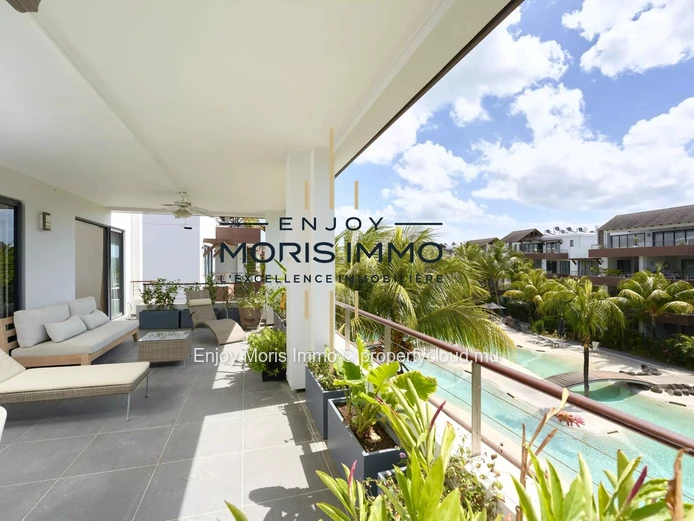 Appartement de prestige 3 chambres à vendre – Trou aux Biches | 180 m² | Accès plage à pied | Piscine lagon