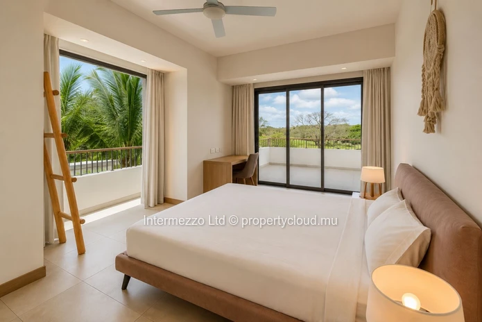 Penthouse IRS vue golf à Mont Choisy – 3 chambres en suite | Dernier étage | Île Maurice