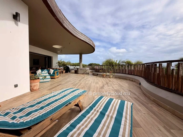 Exceptional Penthouse with Panoramic Coin de Mire Views – For Rent in Cap Malheureux