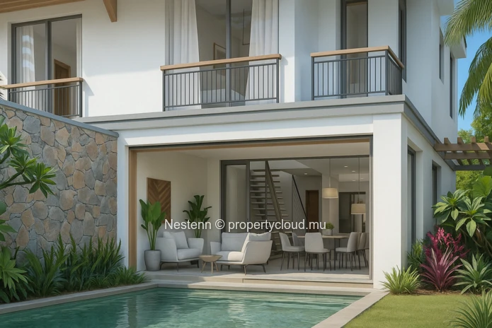 Villa en duplex de 3 chambres avec piscine privée dans une région préservée. 