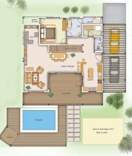 VILLA  privative  de 230m2 à vendre  Région Nord-GRAND BAIE