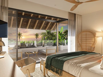 Splendid 4-bedroom villa with direct beach access and lagoon view