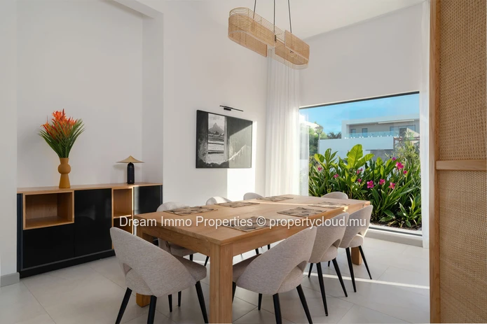 Elégante villa 3 chambres avec vue golf & montagne à Anahita – Ile Maurice