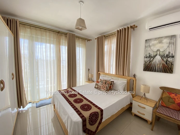 Beautiful 3-bedroom furnished apartment for rent near the sea in Pereybere, Mauritius
