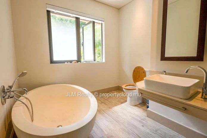 For sale, lovely waterfront duplex in the only residential marina of Mauritius, in Black River