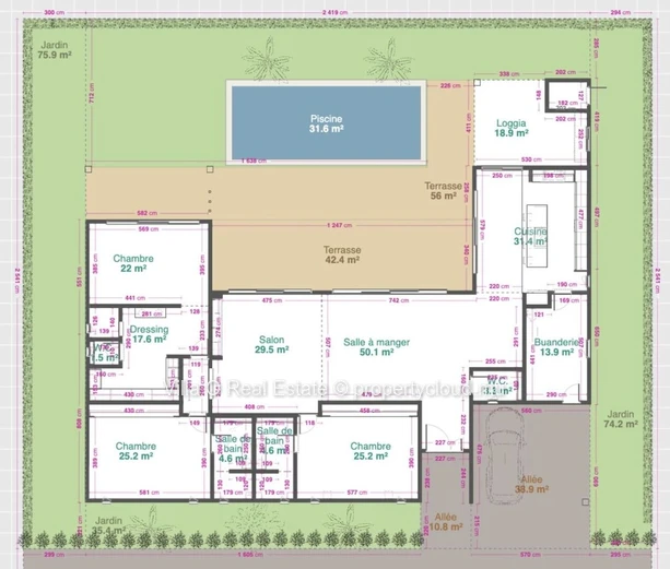 Excellente situation géographique, entre Vale et Grand Baie, projet local, vente sur plan; Lotissement de prestige co...