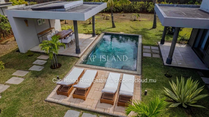 Villa 4 chambres plein pied et son jardin tropical