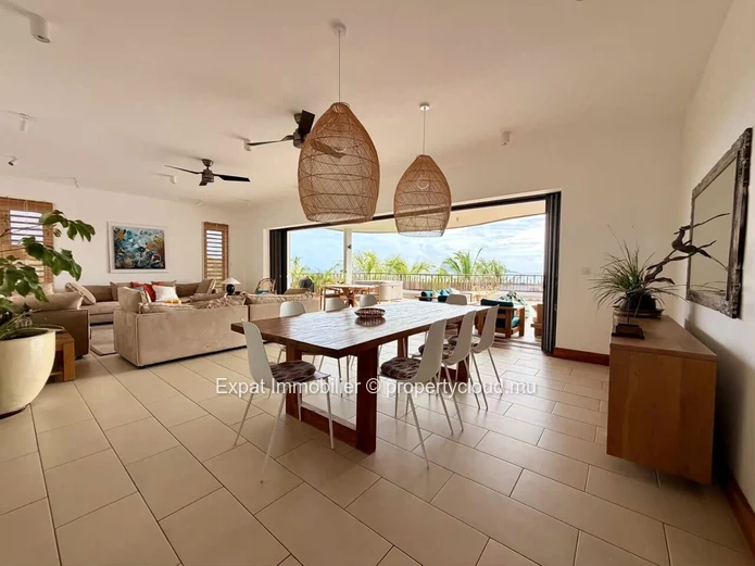 Exceptional Penthouse with Panoramic Coin de Mire Views – For Rent in Cap Malheureux