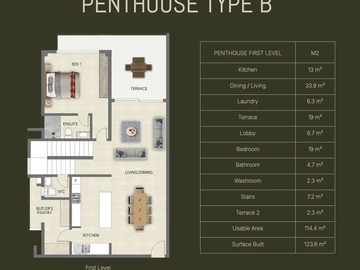 Appartement de 2 Chambres