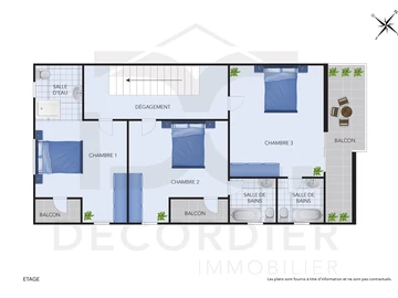 Appartement de 3 Chambres