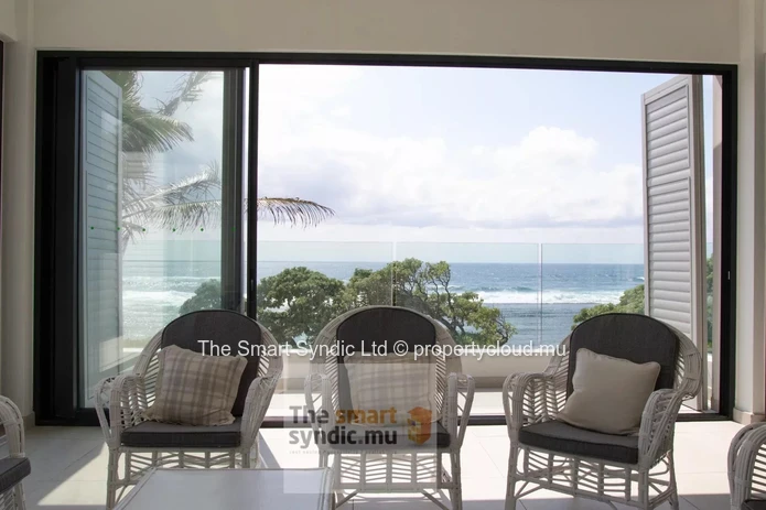 Beachfront apartment for rent.