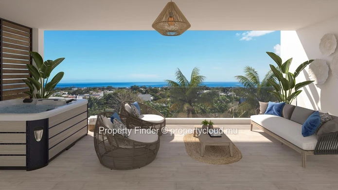 Penthouse de Luxe de 3 Chambres avec Vue Imprenable sur la Montagne La Tourelle