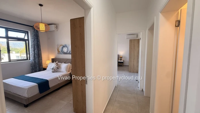 3-Bedroom Furnished Apartment for Rent in Tamarin with Pool