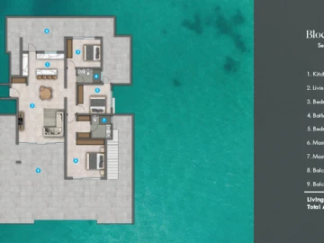 Penthouse de 3 Chambres