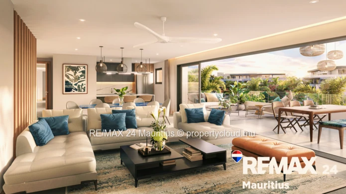 Apartments Around Gardens and Pools, in the Heart of Mont Choisy Light-filled residences with terrac