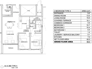 Appartement de 2 Chambres