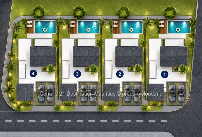 Villa Moderne de 3 Chambres dans Résidence Sécurisée – Belgravia Park, Mont Choisy