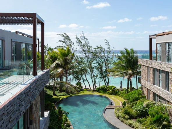 Penthouse in Palmar by the sea with panoramic views, swimming pool and private beach