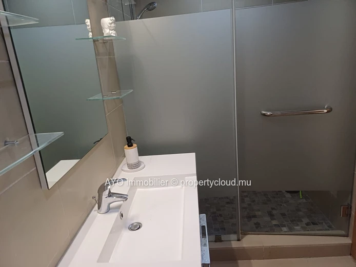 2 beds apartment with common pool in a secured residence at walking distance from Mon choisy beach
