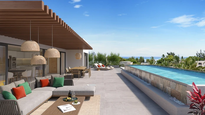 Coconut Grove-A1: 3-bedroom apartments on the north coast of Mauritius