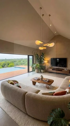 Signature villa with panoramic sea view on the heights of the Palmyre estate