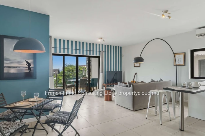Appartement 2 chambres a pereybere route côtière , accessible aux étrangers 11M rs