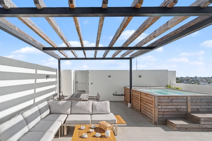 Penthouse meublé de 3 chambres avec piscine privée à Grand Baie