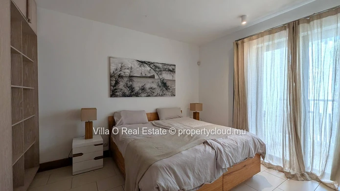 Breathtaking view from this beautiful apartment in a waterfront secure residence, with a lovely pool on the deck amid...