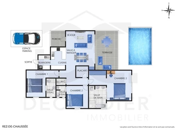 Maison de 3 Chambres