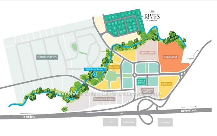 Residential Corner Plot for Sale – 816 m² in Les Rives de Saint Louis, Montebello