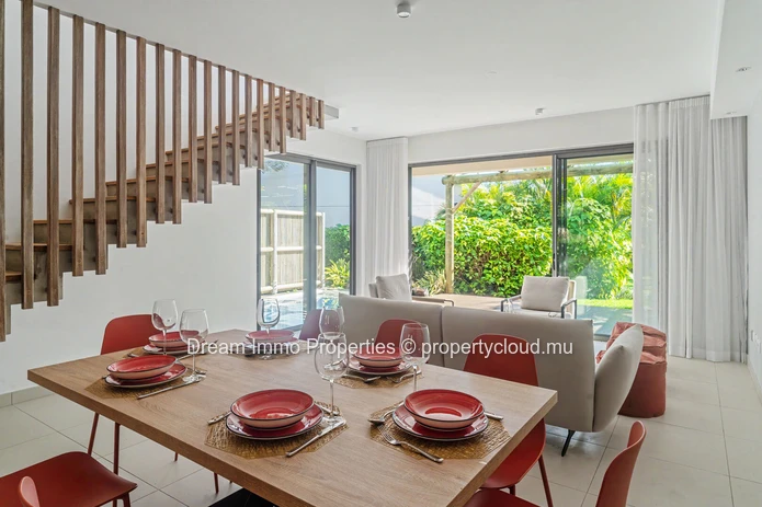3-bedroom beachfront duplex with private pool and private rooftop in Grand Gaube – Mauritius