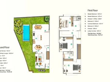 Townhouse, Duplex de 3 Chambres